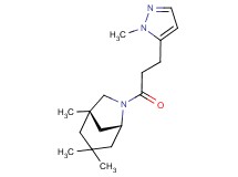 (1S*,5R*)-1,3,3-trimethyl-6-[3-(1-methyl-1H-pyrazol-5-yl)propanoyl]-6-azabicyclo[3.2.1]octane