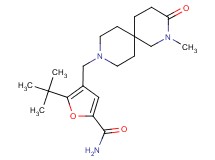 5-tert-butyl-4-[(2-methyl-3-oxo-2,9-diazaspiro[5.5]undec-9-yl)methyl]-2-furamide