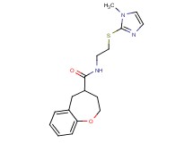 N-{2-[(1-methyl-1H-imidazol-2-yl)thio]ethyl}-2,3,4,5-tetrahydro-1-benzoxepine-4-carboxamide