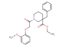 ethyl 3-benzyl-1-[(2-methoxyphenoxy)acetyl]-3-piperidinecarboxylate