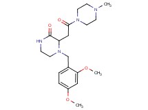 4-(2,4-dimethoxybenzyl)-3-[2-(4-methyl-1-piperazinyl)-2-oxoethyl]-2-piperazinone
