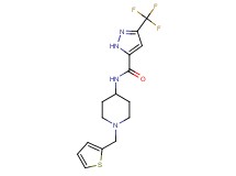 N-[1-(2-thienylmethyl)piperidin-4-yl]-3-(trifluoromethyl)-1H-pyrazole-5-carboxamide