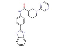 N-[4-(1H-benzimidazol-2-yl)phenyl]-1-pyrazin-2-ylpiperidine-3-carboxamide