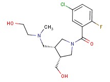 2-[{[(3R*,4R*)-1-(5-chloro-2-fluorobenzoyl)-4-(hydroxymethyl)pyrrolidin-3-yl]methyl}(methyl)amino]ethanol