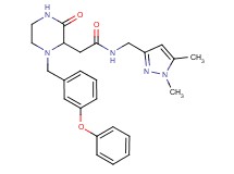 N-[(1,5-dimethyl-1H-pyrazol-3-yl)methyl]-2-[3-oxo-1-(3-phenoxybenzyl)-2-piperazinyl]acetamide