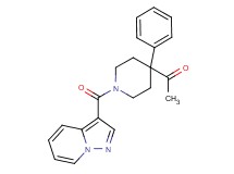 1-[4-phenyl-1-(pyrazolo[1,5-a]pyridin-3-ylcarbonyl)-4-piperidinyl]ethanone
