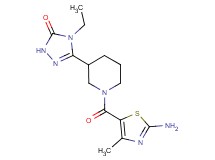 5-{1-[(2-amino-4-methyl-1,3-thiazol-5-yl)carbonyl]piperidin-3-yl}-4-ethyl-2,4-dihydro-3H-1,2,4-triazol-3-one
