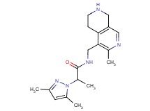 2-(3,5-dimethyl-1H-pyrazol-1-yl)-N-[(3-methyl-5,6,7,8-tetrahydro-2,7-naphthyridin-4-yl)methyl]propanamide