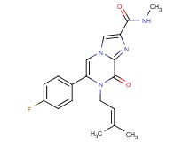 6-(4-fluorophenyl)-N-methyl-7-(3-methylbut-2-en-1-yl)-8-oxo-7,8-dihydroimidazo[1,2-a]pyrazine-2-carboxamide