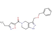 3-[(benzyloxy)methyl]-5-[(3-ethylisoxazol-5-yl)carbonyl]-4,5,6,7-tetrahydro-1H-pyrazolo[4,3-c]pyridine