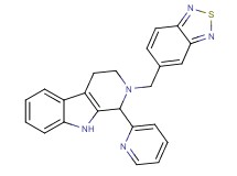 2-(2,1,3-benzothiadiazol-5-ylmethyl)-1-(2-pyridinyl)-2,3,4,9-tetrahydro-1H-beta-carboline