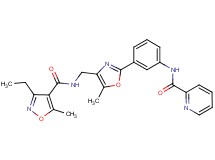 N-{3-[4-({[(3-ethyl-5-methyl-4-isoxazolyl)carbonyl]amino}methyl)-5-methyl-1,3-oxazol-2-yl]phenyl}-2-pyridinecarboxamide