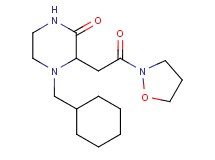 4-(cyclohexylmethyl)-3-[2-(2-isoxazolidinyl)-2-oxoethyl]-2-piperazinone