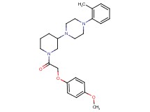 1-{1-[(4-methoxyphenoxy)acetyl]-3-piperidinyl}-4-(2-methylphenyl)piperazine