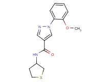 1-(2-methoxyphenyl)-N-(tetrahydro-3-thienyl)-1H-pyrazole-4-carboxamide