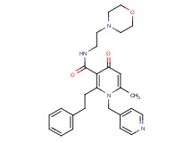 6-methyl-N-[2-(4-morpholinyl)ethyl]-4-oxo-2-(2-phenylethyl)-1-(4-pyridinylmethyl)-1,4-dihydro-3-pyridinecarboxamide