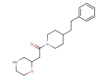 2-{2-oxo-2-[4-(2-phenylethyl)-1-piperidinyl]ethyl}morpholine hydrochloride