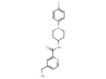 N-[1-(4-fluorophenyl)piperidin-4-yl]-4-(hydroxymethyl)pyridine-2-carboxamide