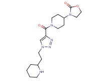 3-(1-{[1-(2-piperidin-2-ylethyl)-1H-1,2,3-triazol-4-yl]carbonyl}piperidin-4-yl)-1,3-oxazolidin-2-one