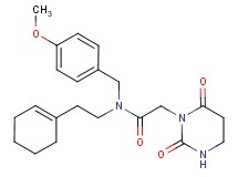 N-(2-cyclohex-1-en-1-ylethyl)-2-(2,6-dioxotetrahydropyrimidin-1(2H)-yl)-N-(4-methoxybenzyl)acetamide