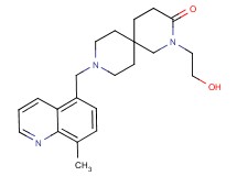 2-(2-hydroxyethyl)-9-[(8-methylquinolin-5-yl)methyl]-2,9-diazaspiro[5.5]undecan-3-one