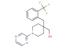 {1-pyrazin-2-yl-4-[2-(trifluoromethyl)benzyl]piperidin-4-yl}methanol