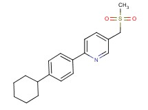 2-(4-cyclohexylphenyl)-5-[(methylsulfonyl)methyl]pyridine