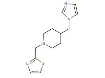4-(1H-imidazol-1-ylmethyl)-1-(1,3-thiazol-2-ylmethyl)piperidine