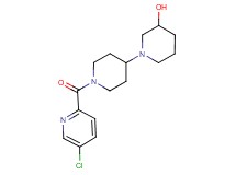 1'-[(5-chloro-2-pyridinyl)carbonyl]-1,4'-bipiperidin-3-ol