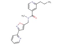 N-methyl-2-propyl-N-[(3-pyridin-2-ylisoxazol-5-yl)methyl]isonicotinamide