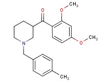 (2,4-dimethoxyphenyl)[1-(4-methylbenzyl)-3-piperidinyl]methanone