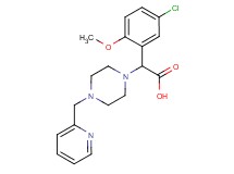 (5-chloro-2-methoxyphenyl)[4-(pyridin-2-ylmethyl)piperazin-1-yl]acetic acid