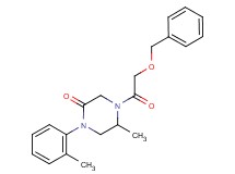 4-[(benzyloxy)acetyl]-5-methyl-1-(2-methylphenyl)-2-piperazinone