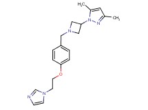 1-(1-{4-[2-(1H-imidazol-1-yl)ethoxy]benzyl}azetidin-3-yl)-3,5-dimethyl-1H-pyrazole
