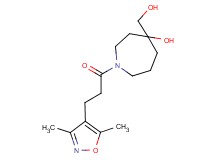 1-[3-(3,5-dimethyl-4-isoxazolyl)propanoyl]-4-(hydroxymethyl)-4-azepanol