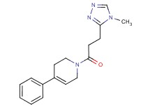1-[3-(4-methyl-4H-1,2,4-triazol-3-yl)propanoyl]-4-phenyl-1,2,3,6-tetrahydropyridine