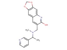 7-({methyl[1-(3-pyridinyl)ethyl]amino}methyl)[1,3]dioxolo[4,5-g]quinolin-6-ol