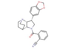 2-{[(3R*,3aR*,7aR*)-3-(1,3-benzodioxol-5-yl)hexahydro-4,7-ethanopyrrolo[3,2-b]pyridin-1(2H)-yl]carbonyl}benzonitrile