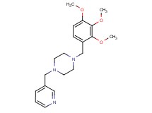 1-(3-pyridinylmethyl)-4-(2,3,4-trimethoxybenzyl)piperazine bis(trifluoroacetate)
