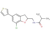 N-{[7-chloro-5-(3-thienyl)-2,3-dihydro-1-benzofuran-2-yl]methyl}-2-methylpropanamide