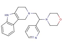 2-[2-(4-morpholinyl)-2-(3-pyridinyl)ethyl]-2,3,4,5-tetrahydro-1H-pyrido[4,3-b]indole bis(trifluoroacetate)