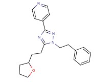 4-{1-(2-phenylethyl)-5-[2-(tetrahydrofuran-2-yl)ethyl]-1H-1,2,4-triazol-3-yl}pyridine
