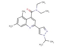 N,N-diethyl-2-(1-isopropyl-1H-pyrazol-4-yl)-5,7-dimethylquinoline-4-carboxamide