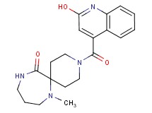 3-[(2-hydroxy-4-quinolinyl)carbonyl]-7-methyl-3,7,11-triazaspiro[5.6]dodecan-12-one