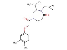 4-(cyclopropylmethyl)-1-[(3,4-dimethylphenoxy)acetyl]-3-isopropyl-1,4-diazepan-5-one