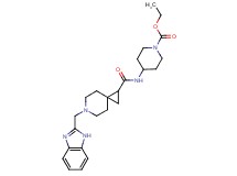 ethyl 4-({[6-(1H-benzimidazol-2-ylmethyl)-6-azaspiro[2.5]oct-1-yl]carbonyl}amino)-1-piperidinecarboxylate