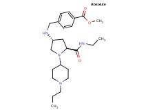 methyl 4-({[(3R,5S)-5-[(ethylamino)carbonyl]-1-(1-propyl-4-piperidinyl)-3-pyrrolidinyl]amino}methyl)benzoate