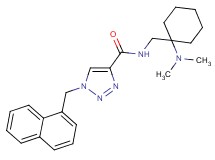 N-{[1-(dimethylamino)cyclohexyl]methyl}-1-(1-naphthylmethyl)-1H-1,2,3-triazole-4-carboxamide