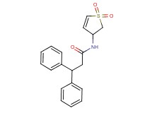 N-(1,1-dioxido-2,3-dihydro-3-thienyl)-3,3-diphenylpropanamide