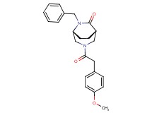 (1S*,5R*)-6-benzyl-3-[(4-methoxyphenyl)acetyl]-3,6-diazabicyclo[3.2.2]nonan-7-one
